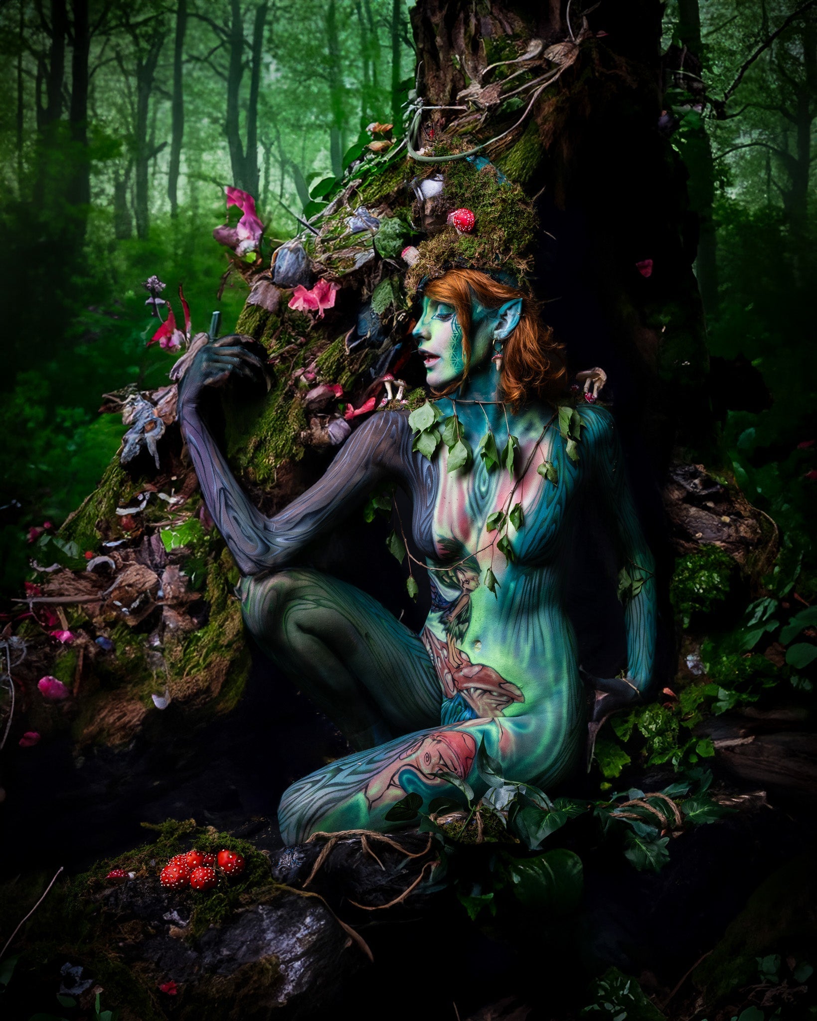 “DRYAD” PHOTO SHOOT: AN ENCHANTING DIVE INTO NATURE’S MYSTIQUE